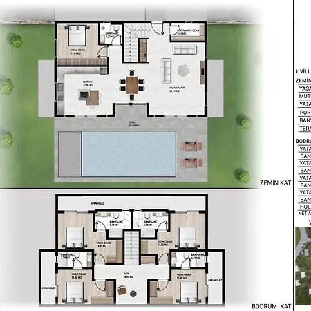 Yalikavak Geris Bodrum Villa 5+1 Dublex Private Pool * 博德鲁姆